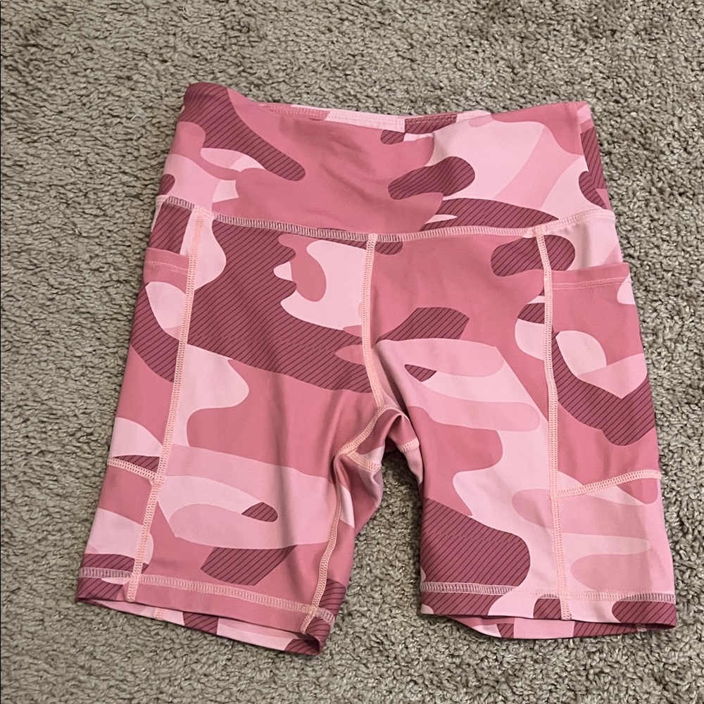 ZYIA Pink Camo Bike Shorts